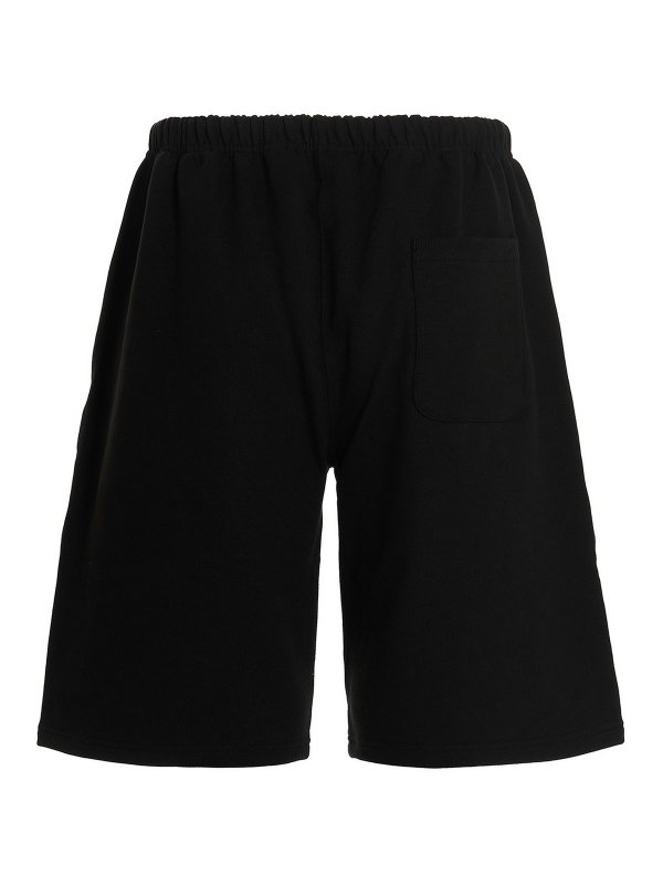 KENZO: pantaloni sport online - Joggers corti con patch logo
