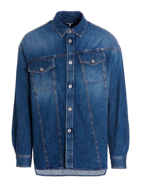 LOEWE: Jeansjacken - Jeansjacke - Blau