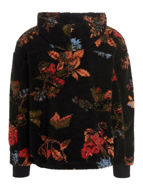 Marcelo Burlon: casual jackets online - Flowers hooded jacket