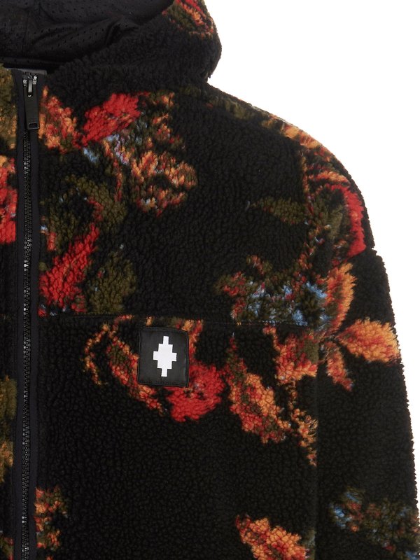 iKRIX Marcelo Burlon: casual jackets - Flowers hooded jacket
