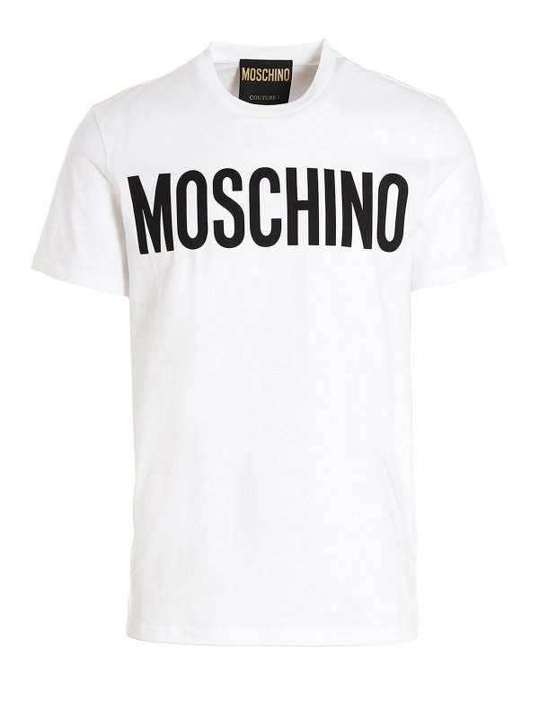 MOSCHINO: T-shirts - T-Shirt - Weiß