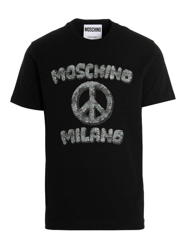 MOSCHINO: T-shirts - T-Shirt - Schwarz
