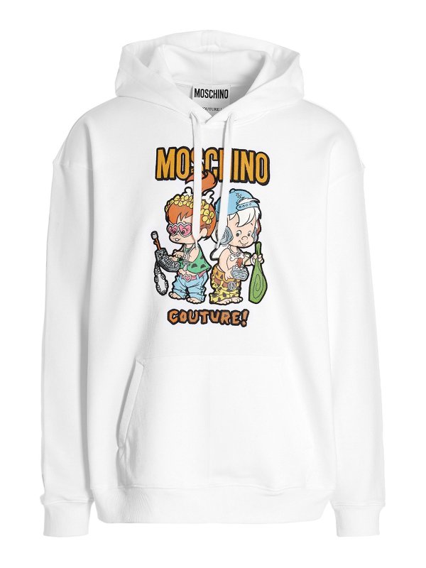 MOSCHINO: Sweatshirts und Pullover - Sweatshirt - Weiß