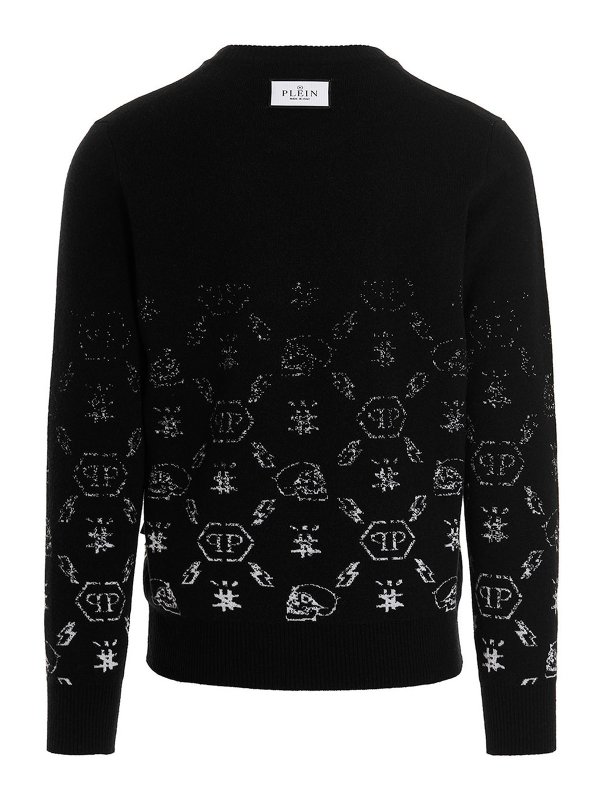 PHILIPP PLEIN: Suéteres con cuello pico online - Suéter Cuello Redondo - Negro