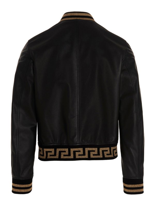 VERSACE: Lederjacken online - Lederjacke - Schwarz