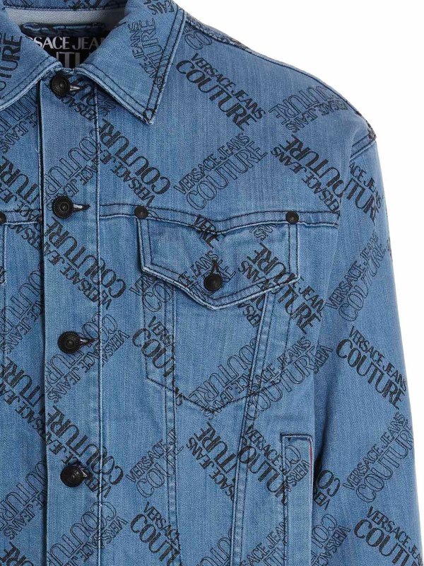 iKRIX VERSACE JEANS: denim jacket - Denim logo jacket