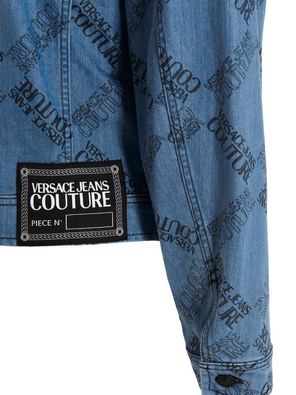 Denim logo jacket shop online: VERSACE JEANS