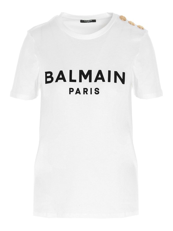 Balmain: t-shirts - Logo t-shirt