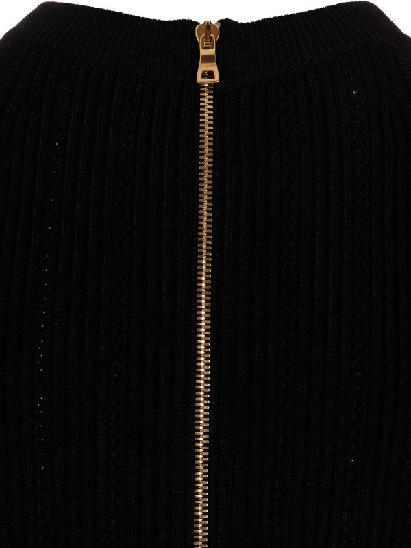 Knielanges Kleid - Schwarz shop online: Balmain