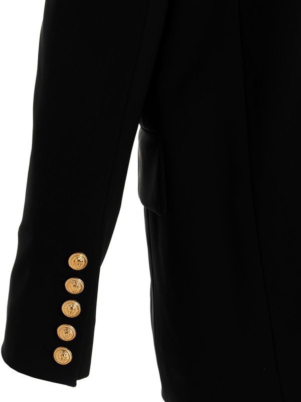 Logo button blazer shop online: Balmain
