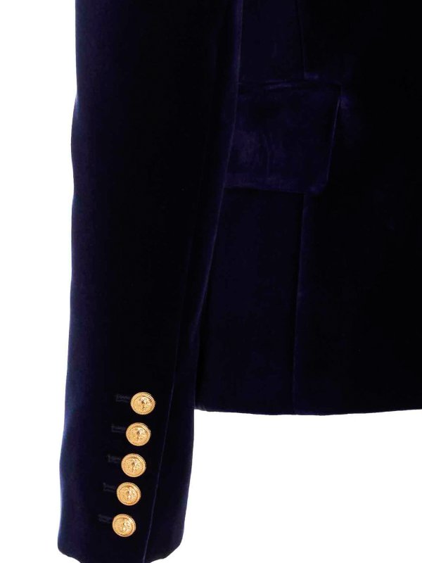 Velvet blazer shop online: Balmain