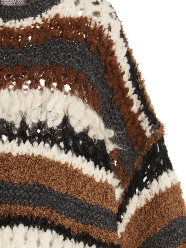 iKRIX BRUNELLO CUCINELLI: crew necks - Sequin cashmere sweater