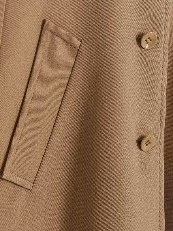 Wool gabardine cape shop online: CHLOE