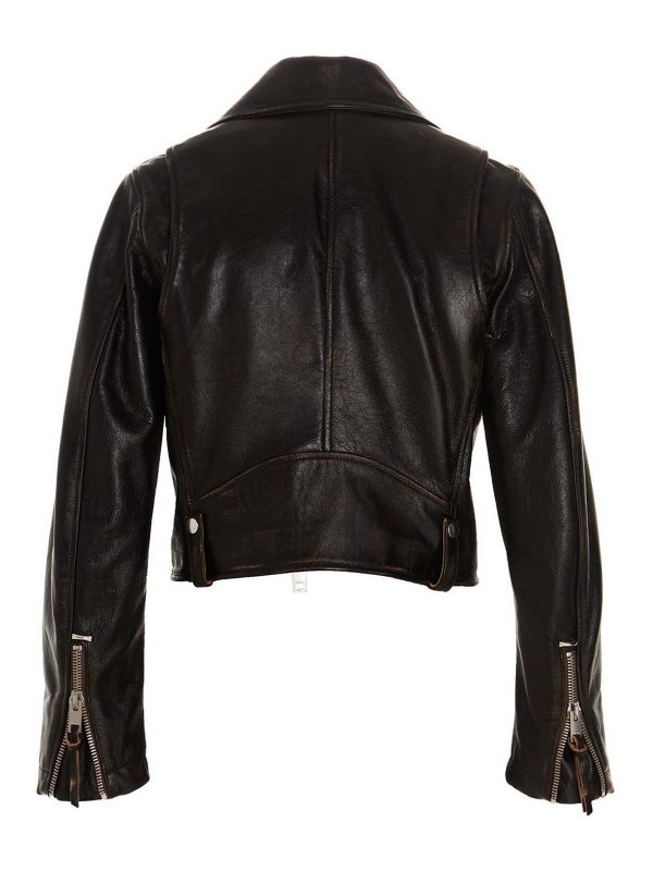 DIESEL: Lederjacken online - Lederjacke - Schwarz