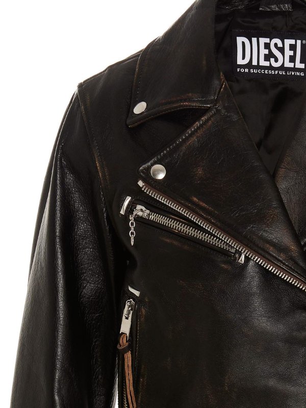 iKRIX DIESEL: Lederjacken - Lederjacke - Schwarz