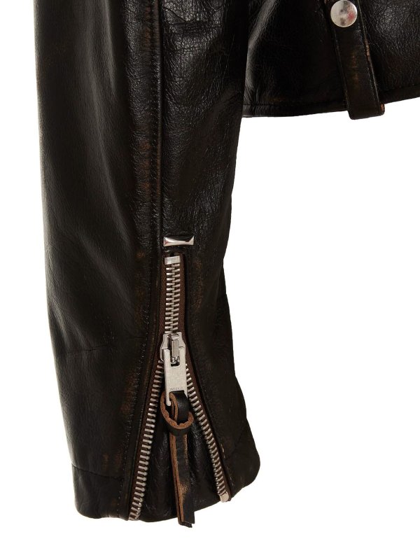 Lederjacke - Schwarz shop online: DIESEL