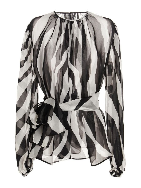 DOLCE & GABBANA: blouses - Zebra blouse