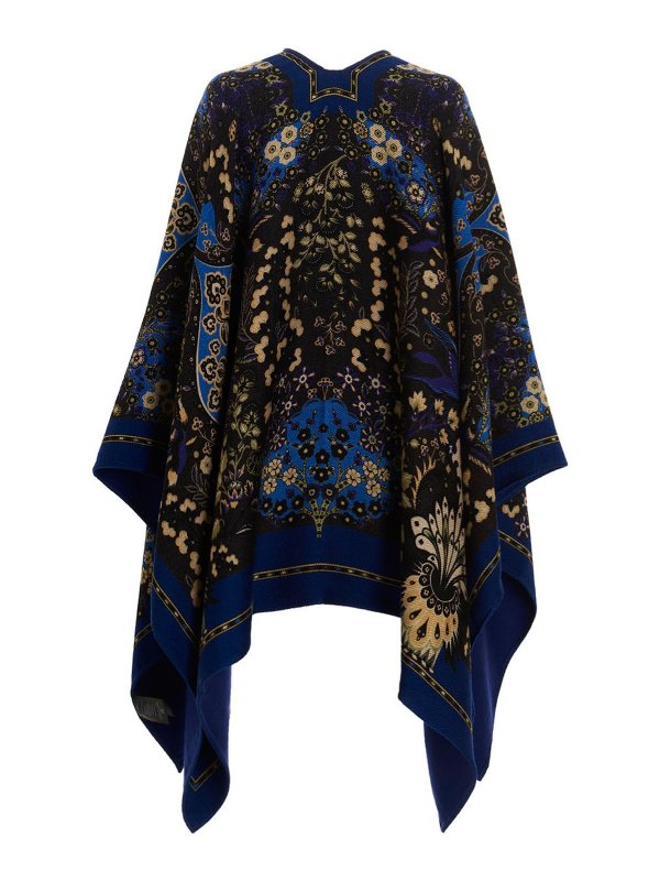 ETRO: Capes & Ponchos online - Cape - Blau