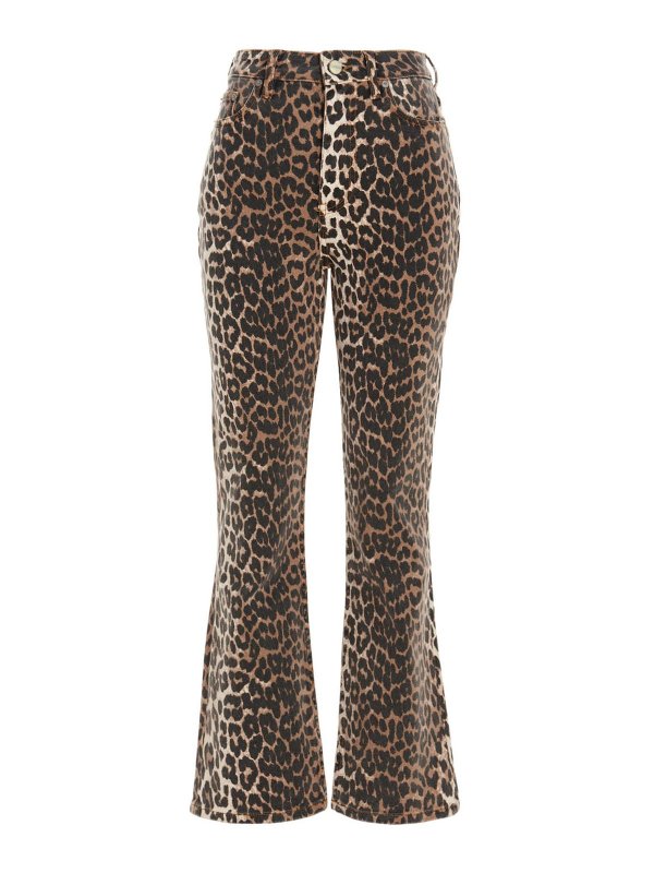 GANNI: ベルボトムジーンズ - フレアジーンズ - ブラウン