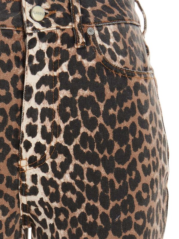 The Best Shops GANNI: ベルボトムジーンズ - フレアジーンズ - ブラウン