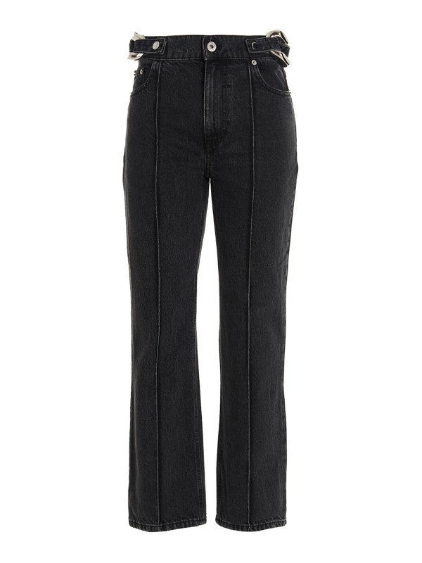 J.W. ANDERSON: ストレートジーンズ - ストレートジーンズ - 黒