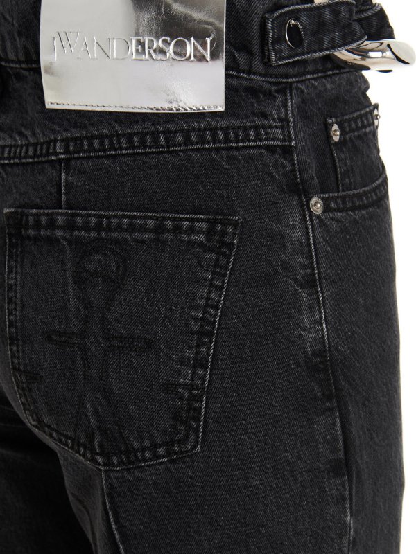 ストレートジーンズ - 黒 shop online: J.W. ANDERSON