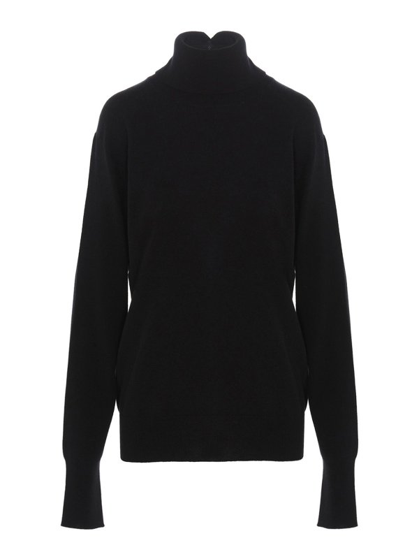 JIL SANDER: Col roulé & Col polo - Pull Col Roulé - Noir