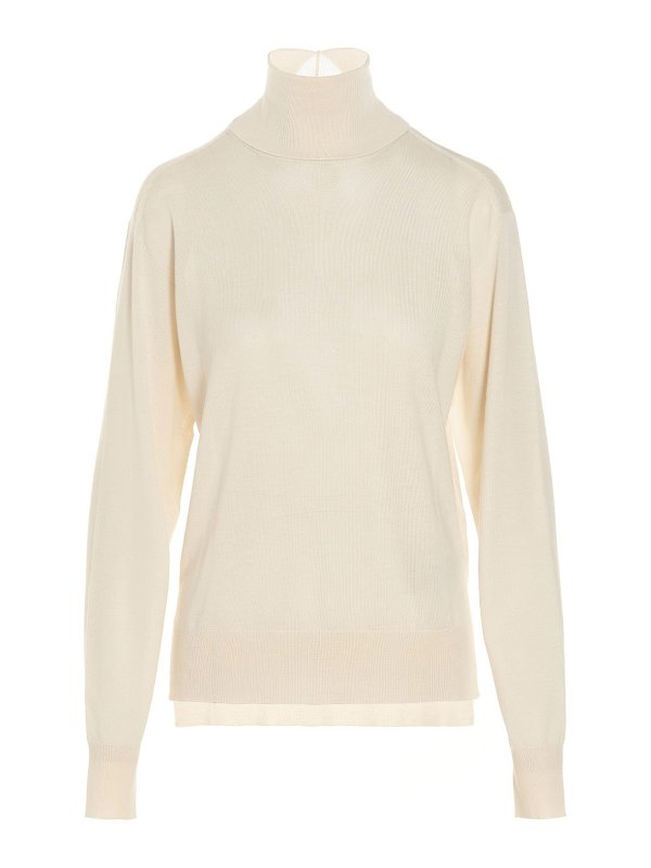 JIL SANDER: Col roulé & Col polo - Pull Col Roulé - Blanc