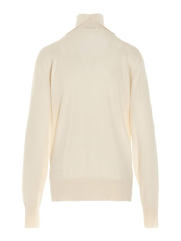 JIL SANDER: Col roulé & Col polo online - Pull Col Roulé - Blanc