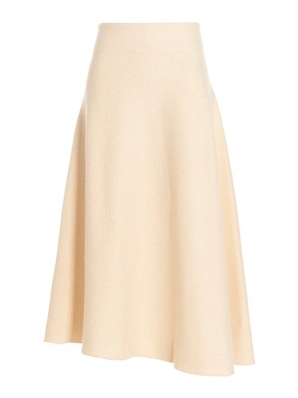 JIL SANDER: Knee length skirts & Midi - Wool skirt