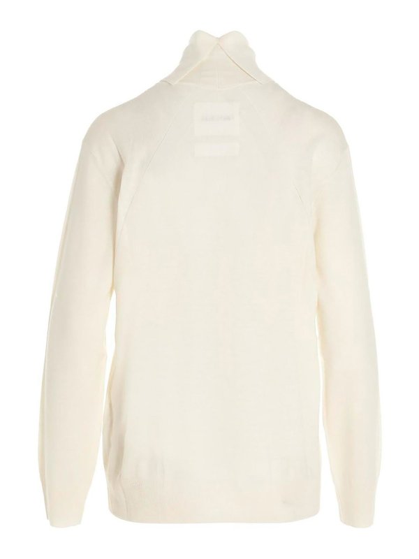 JIL SANDER: Cuellos altos y polos online - Suéter Con Cuello Alto - Blanco