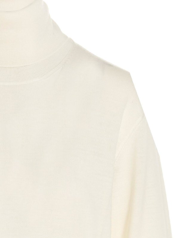 iKRIX JIL SANDER: Cuellos altos y polos - Suéter Con Cuello Alto - Blanco