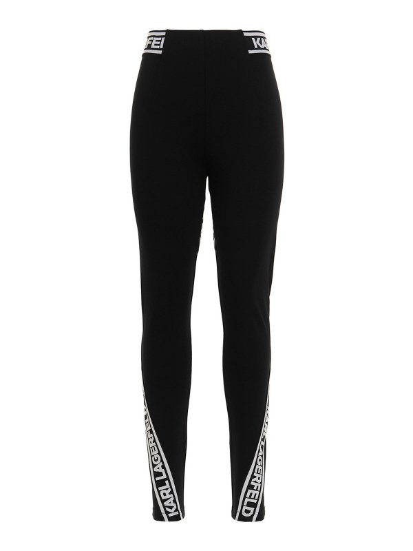 Karl Lagerfeld Leather Leggings (539.600 CLP) ❤ liked on Polyvore featuring  pants, leggings, black, genui… | Leggings are not pants, Sparkly pants,  Sparkly leggings