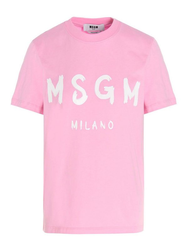 m.s.g.m.: t-shirts - Logo printed T-shirt