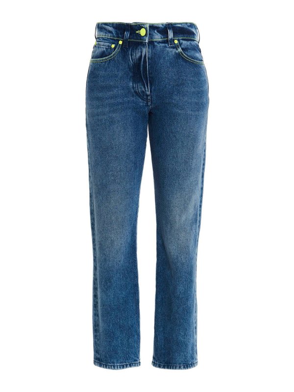 m.s.g.m.: Jeans à jambe droite - Jean Droit - Bleu