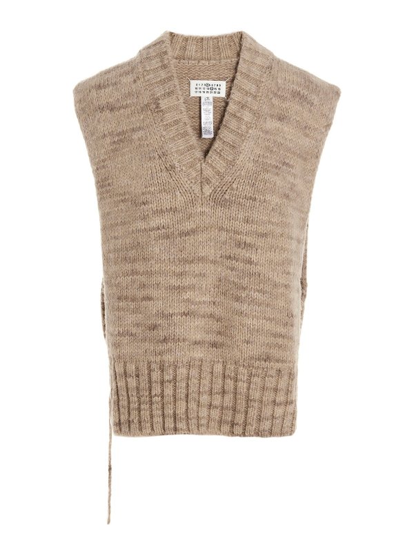 Maison Margiela: Mantelle e poncho - Mantella in alpaca