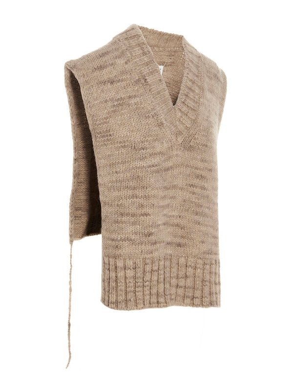 Maison Margiela: Mantelle e poncho online - Mantella in alpaca