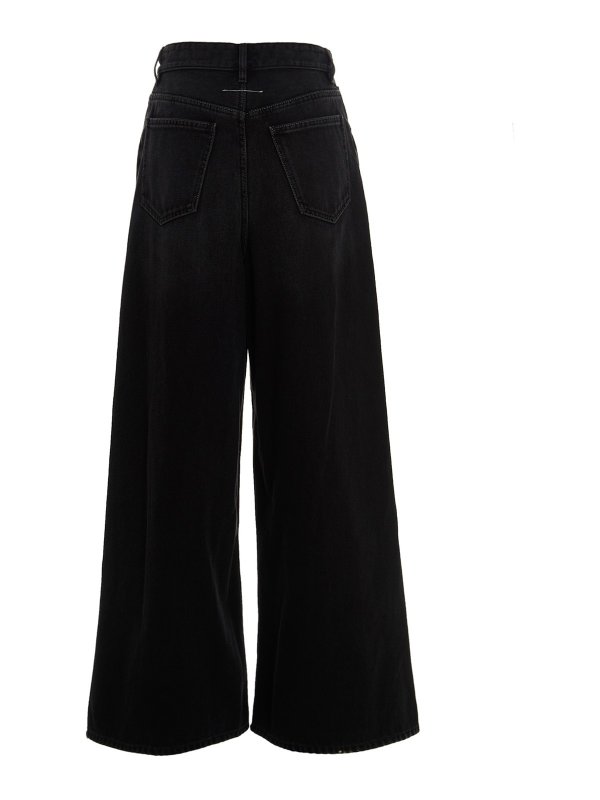 MM6 MAISON MARGIELA ブラック フレアジーンズ MM6 Maison Margiela フレアジーンズ - 黒 | S52LA0162S30743900