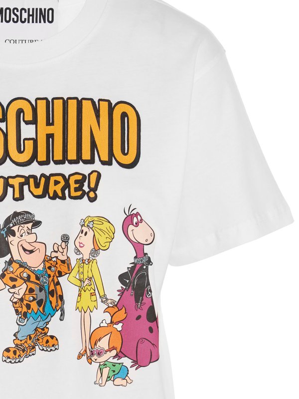 Tシャツ・カットソー Moschino FW25 Printed T-shirt (V07285241 1001) White Moschino T-shirt ZZA0721 5241 1001 CM126 | eBay