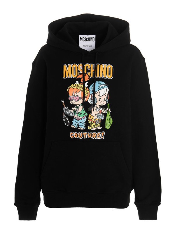 MOSCHINO: Sudaderas y suéteres - Sudadera - Negro