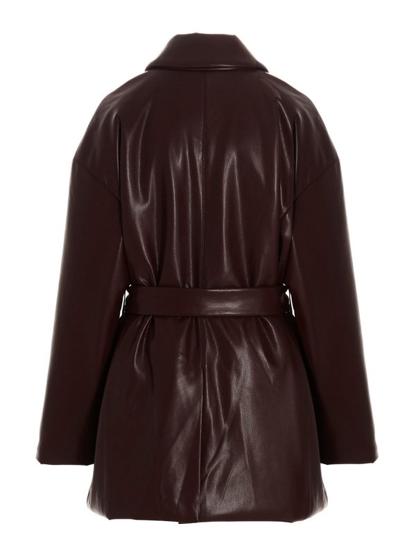 NANUSHKA: leather jacket online - Liban puffer jacket