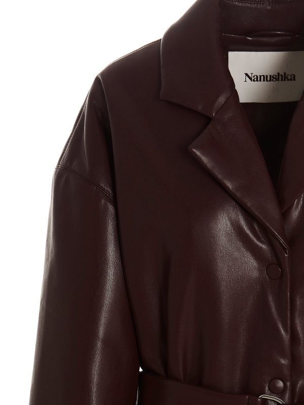 iKRIX NANUSHKA: leather jacket - Liban puffer jacket