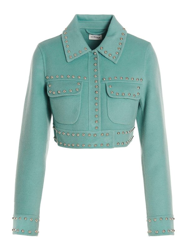 P.A.R.O.S.H.: casual jackets - Studded wool jacket