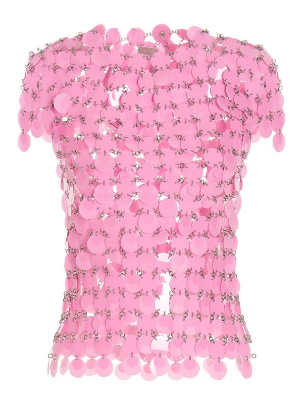 PACO RABANNE: Tops & Tank tops - Sequined top