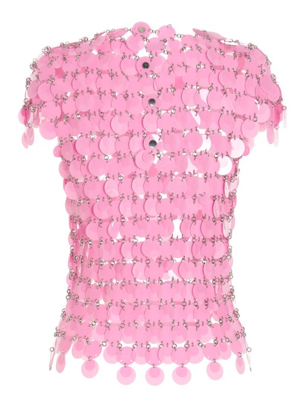 PACO RABANNE: Tops & Tank tops online - Sequined top
