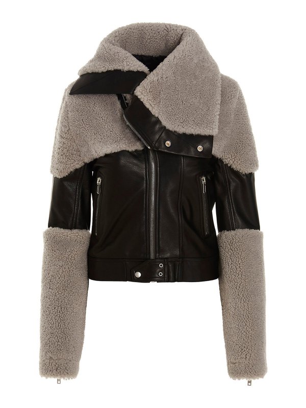 iKRIX RICK OWENS HUN: leather jacket - Keith jacket