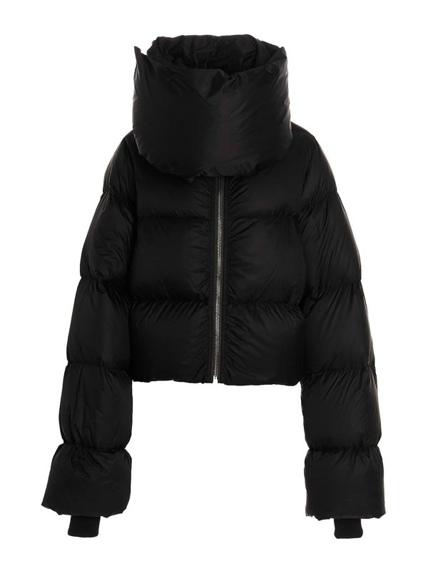 RICK OWENS HUN: padded jackets - Funnel down jacket