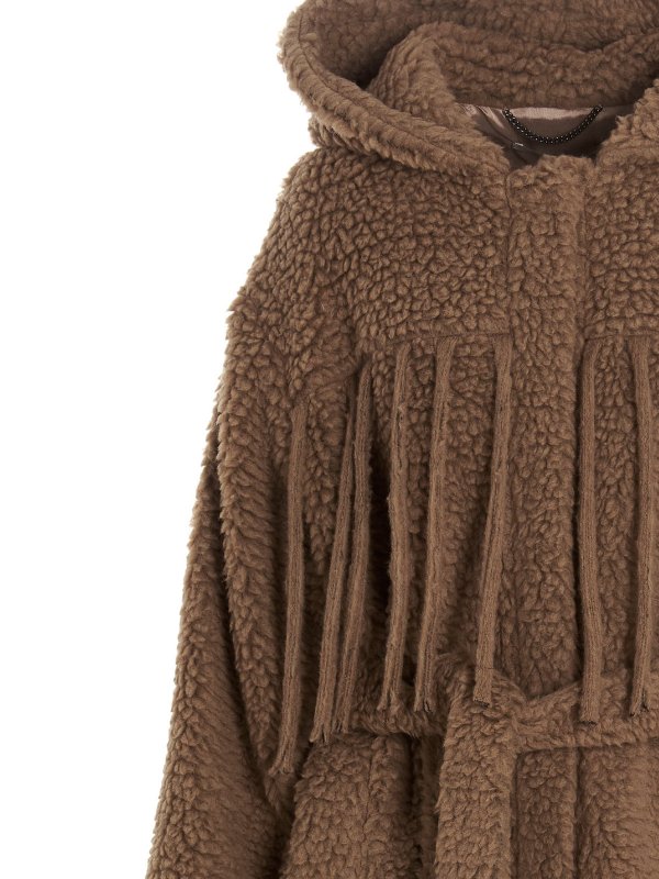 iKRIX STELLA McCARTNEY: 毛皮＆シアリングコート - 毛皮/ムートンコート - ブラウン