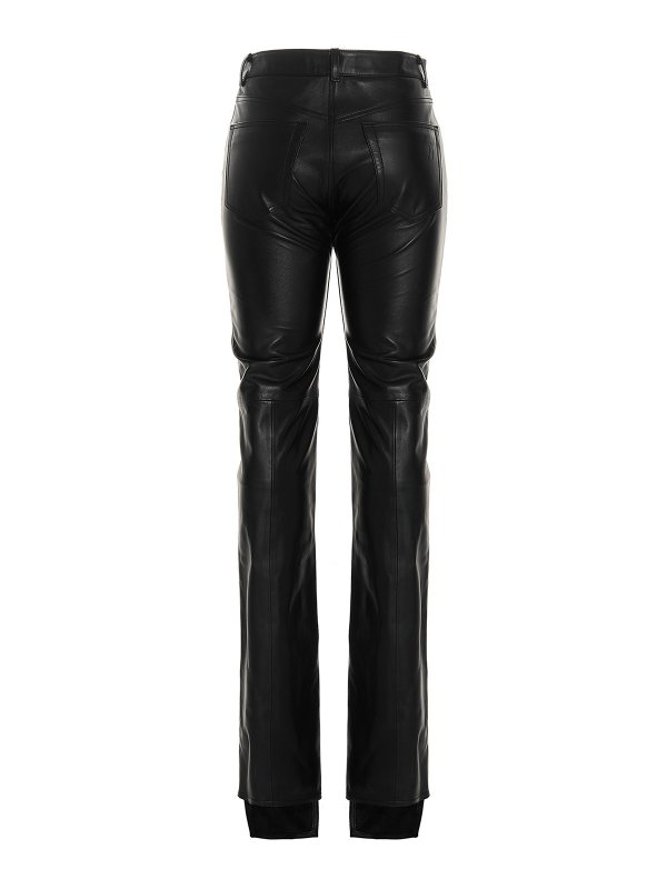 The Attico: leather trousers online - Leather trousers