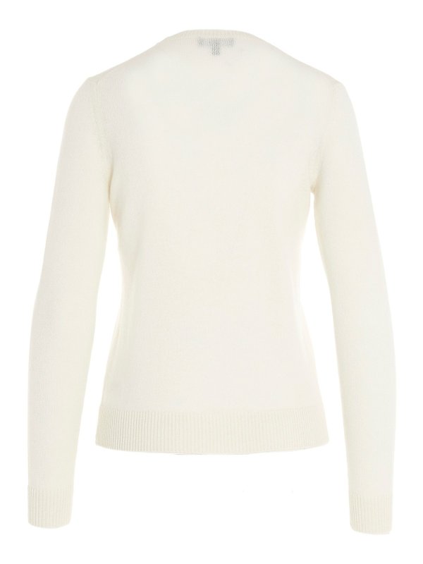 iKRIX Theory: Strickpullover mit Rundhalsausschnitt - Rundhalspullover - Weiß